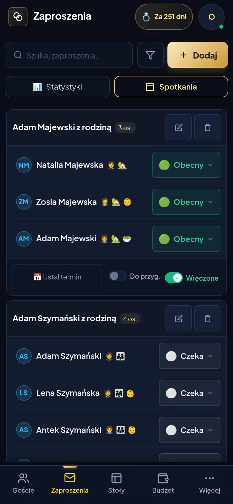 Aplikacja do planowania ślubu na telefonie